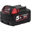 Image de Batterie 5.0 Ah MILWAUKEE M18B5 M18? Red Lithium