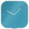 Image de Leitz 90170061 Horloge murale et de table Horloge Ã  quartz CarrÃ© Bleu