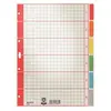 Image de Leitz 43500085 Intercalaire De Classement Onglet Avec Index NumÃ©rique Carton Multicolore
