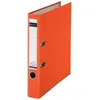 Image de Esselte-Leitz 10155045 Classeur Ã Levier En Plastique 180 Pour A4 Avec Dos Ãtroit Et Encoches Orange