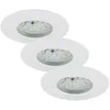 Image de Set 3Spot LED Encastrable BRILONER Mod 5W Ip44 Clii Blanc