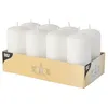 Image de Papstar 17984 bougie en cire Cylindre Blanc 8 piÃ¨ce(s)
