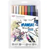 Image de Tombow Feutre Dessin Double Pointe Abt Set De 10 Manga Shonen