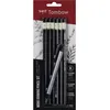 Image de Tombow Set De 6 Crayons Graphite Haute QualitÃ© Mono 2h, Hb, B, 2b, 4b, 6b + Porte-Gomme