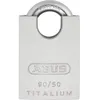 Image de Cadenas Ã  clÃ© - anticorrosion - anse inox protÃ©gÃ©e - Titalium - 90RK/50 ABUS