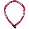 Image de Chaine Ã  maillons carrÃ©s 4mm - Ã  clÃ© - Steel-O-Chain 4804K/75 - Rouge ABUS
