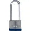 Image de Cadenas Ã  clÃ© Silver Rock - corps en zinc - haute anse 80 mm - L 50 mm ABUS
