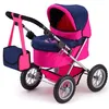 Image de Bayer Design - 13013 - Poussette Landau Pour PoupÃ©e - RÃ©glable - Trendy Rose/Bleu - 68 Cm