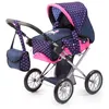 Image de Bayer Poussette Landau Pour PoupÃ©e City Star Licorne Bleu Et Rose Vif RÃ©glable Avec Un Sac A Bandouliere