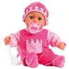 Image de Bayer Design - 93800-Pink - Poupon BÃ©bÃ© - Premiers Mots Avec 24 Sons - Rose - 38 Cm