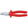 Image de Knipex Pince universelle chromÃ©e isolÃ©es par surmoulage, certifiÃ©es VDE 180 mm - 03 07 180