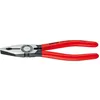 Image de Pince universelle, tÃªte polie, poignÃ©es Ã  gaine en plastique, acier spÃ©cial Ã  outils, Long. : 180 mm, CapacitÃ© de coupe du Ã du fil dur 2,2 mm