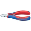 Image de Pince coupante de cÃ´tÃ© pour Ã©lectronique 130 mm tranchant avec biseau polissage miroir Knipex 77 02 130