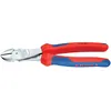 Image de Pince coupante de cÃ´tÃ© chromÃ©e Ã  forte dÃ©multiplication 250 mm Knipex 74 05 250