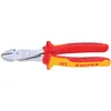 Image de Pince coupante de cÃ´tÃ© VDE Ã  forte dÃ©multiplication 160 mm Knipex 74 06 160