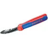 Image de Pince coupante de cÃ´tÃ© Ã  forte dÃ©multiplication Ã  tÃªte coudÃ©e et gaines bimatiÃ¨re Knipex 74 22 200
