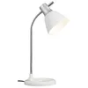 Image de Brilliant Jan Lampe De Table E27 Argent Et Blanc