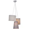 Image de Suspension 3l - Gris - MÃ©tal/Textile - E27 3x60w