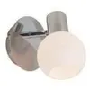 Image de Brillant Spot Patere Acier Et Verre Blanc - 40w