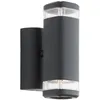 Image de Jandy Applique ExtÃ©rieure Up & Down. Noir. Gu10 Max 2x18w. Ampoule Non Incluse