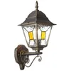 Image de Janel Applique ExtÃ©rieure Montante. Noir Dore. E27 Max 60w. Ampoule Non Incluse