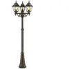Image de Luminaires d'extérieur Brilliant  Lampadaire  Janel noir et doré P31599816