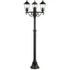 Image de Carleen Lampadaire ExtÃ©rieur 3l, Noir, E27 Max 60w, Ampoule Non Incluse
