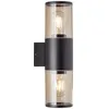 Image de Sergioro Applique ExtÃ©rieure 2l. Noir Depoli. 2xe27 20w. Ampoule Non Incluse
