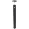 Image de Potelet extÃ©rieur - BRILLIANT - TULIP - LED et solaire - DÃ©tecteur de mouvement - Acier inoxydable et plastique - 4 W - Noir