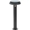 Image de Borne ExtÃ©rieure - Brilliant - Alvero - Led Et Solaire - DÃ©tecteur De Mouvement - MÃ©tal Et Plastique - 4 W - Noir