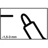 Image de Marqueur pour tableau blanc 250 noir graduation 1,5-3 mm pointe ronde EDDING (Par 10)