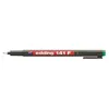 Image de Marqueur Permanent - Edding - 141 - Verre Et Plastique - Noir, Rouge, Bleu, Vert - 0.6 Mm - Pack De 4