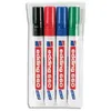 Image de Edding Pochette De 4 Marqueurs EffaÃ§ables Ã Sec Pointe Ogive Assortis E-660 4304000