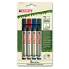 Image de Edding Marqueur Permanent Ecoline E-21 Jeu De 4 PiÃ¨ces En Couleurs Assorties 1 UnitÃ©(S)