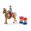 Image de Farm World Barrel Racing avec une Cowgirl
