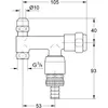 Image de Grohe 41033000 Eggemann Original eau DN10 avec diffuseur d'angle