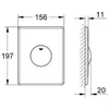 Image de GROHE Plaque de Commande WC Skate 38672SD0 Import Allemagne