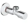 Image de ROBINET D'ARRET EQUERRE RACCORD MURAL 1/2" CHROME GROHE