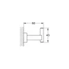 Image de Crochet grohe 40511001 Essentials cube nouveau