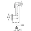 Image de Tempesta-F Trigger Spray 30 Support de douche mural 1 jet, ChromÃ© (26353000)