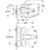 Image de Grohe Mitigeur monocommande Bain / Douche Eurostyle 23726003