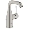Image de Grohe - Mitigeur monocommande Lavabo Taille M supersteel bec mobil avec butÃ©e et mousseur Essence