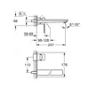 Image de Lineare FaÃ§ade de Mitigeur Monocommande 2 trous lavabo Taille L (23444001)