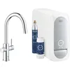 Image de GROHE mitigeur monocommande Ã  "C" avec systÃ¨me BLUE HOME pour 3 types d'eau 31541000B (chromÃ© avec mousseur extractible - acier chromÃ©)