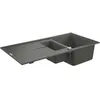 Image de Ãvier K400 GROHE 31642AT0 1 bac + 1/2 bac + 1 Ã©gouttoir - gris granite