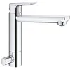 Image de Grohe GROHE BauLoop 31713000 Mitigeur de cuisine pour Ã©vier de cuisine avec systÃ¨me de verrouillage intÃ©grÃ©, bec moyen Chrome