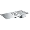Image de Ãvier K200 GROHE 31564SD1 1 bac + 1/2 bac + 1 Ã©gouttoir - inox