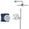 Image de Ensemble de douche encastrÃ© - Tous les types de jets - Mitigeur thermostatique - GROHE - 34878000 - Gris