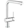 Image de Mitigeur Ã©vier MINTA 360Â° GROHE 32168000 - bec haut avec mousseur extractible - chromÃ©