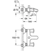 Image de Costa S - Mitigeur De Baignoire, Chrome 25483001 - Grohe